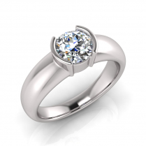 Tapered Shank | Semi Bezel Setting