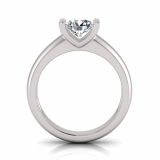 Half Round Shank | Tulip Semi Bezel Setting