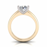 Half Round Shank | Tulip Semi Bezel Setting