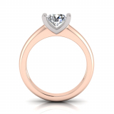 Half Round Shank | Tulip Semi Bezel Setting