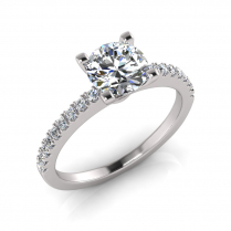 Scalloped Set Shank | Four Claw Setting