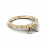 Scalloped Set Shank | Four Claw Setting