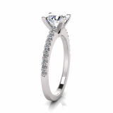 Scalloped Set Shank | Four Claw Setting