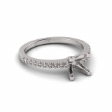 Scalloped Set Shank | Four Claw Setting