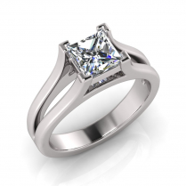 Flat Split Shank | Corner Claw Setting