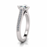 Pave Upswept Shank | Four Claw Setting