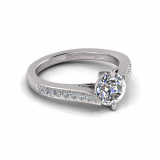 Pave Twist Four Claw