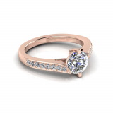 Pave Twist Four Claw