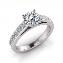 Pave Set Shank | Four Claw Setting