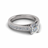 Pave Set Shank | Four Claw Setting