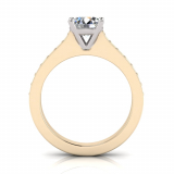 Pave Upswept Shank | Four Claw Setting