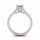 Scalloped Set Shoulder Shank | Four Claw Setting