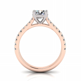 Scalloped Set Shoulder Shank | Four Claw Setting