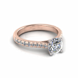 Scalloped Set Shoulder Shank | Four Claw Setting