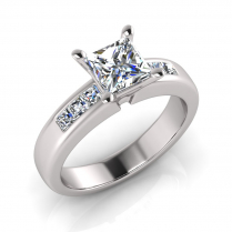 Channel Set Shank | Princess Four Claw Setting