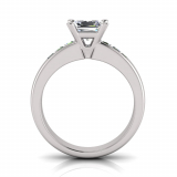 Channel Set Shank | Princess Four Claw Setting