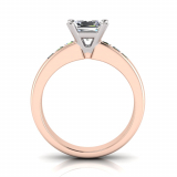 Channel Set Shank | Princess Four Claw Setting