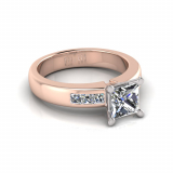 Channel Set Shank | Princess Four Claw Setting