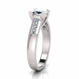 Upswept Channel Set Shank | Twist Four Claw Setting