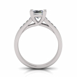 Upswept Channel Set Shank | Twist Four Claw Setting