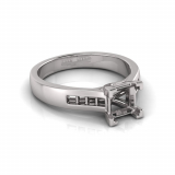 Upswept Channel Set Shank | Twist Four Claw Setting