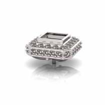 Princess Rub-over And Pave Setting 