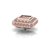 Princess Rub-over And Pave Setting 