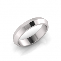 Bevelled Edge Wedding Band