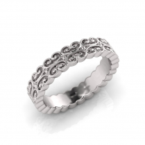 Baroque Style Wedding Band