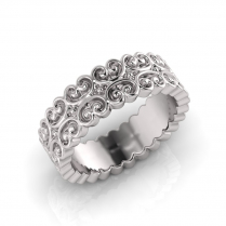 Baroque Style Wedding Band