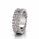 Baroque Style Wedding Band