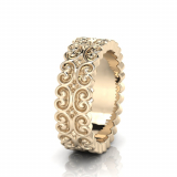 Baroque Style Wedding Band