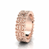 Baroque Style Wedding Band