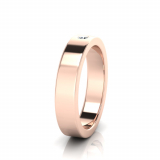 Single Stone Wedding Band