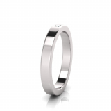 Princess Single Stone Wedding Band