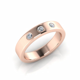 Round Trilogy Wedding Band