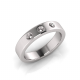 Round Trilogy Wedding Band