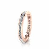 Princess Channel Set Eternity Band