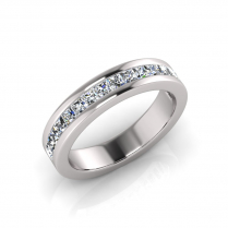 Princess Channel Set Eternity Band