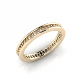 Princess And Round Channel Set Eternity Band