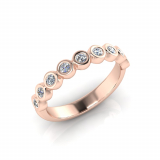 Rub-over Round Wedding Band