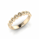 Rub-over Round Wedding Band