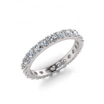 Micro Scallop Round Wedding Band