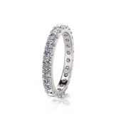 Micro Scallop Round Wedding Band