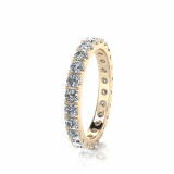 Micro Scallop Round Wedding Band