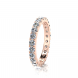 Micro Scallop Round Wedding Band