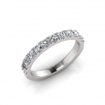 Micro Scallop Round Wedding Band