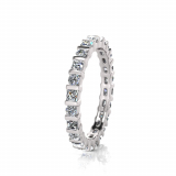 Princess And Round End Set Wedding Band