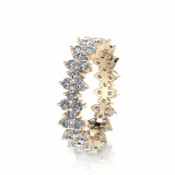 Claw Set Round Wedding Band