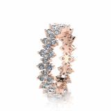 Claw Set Round Wedding Band